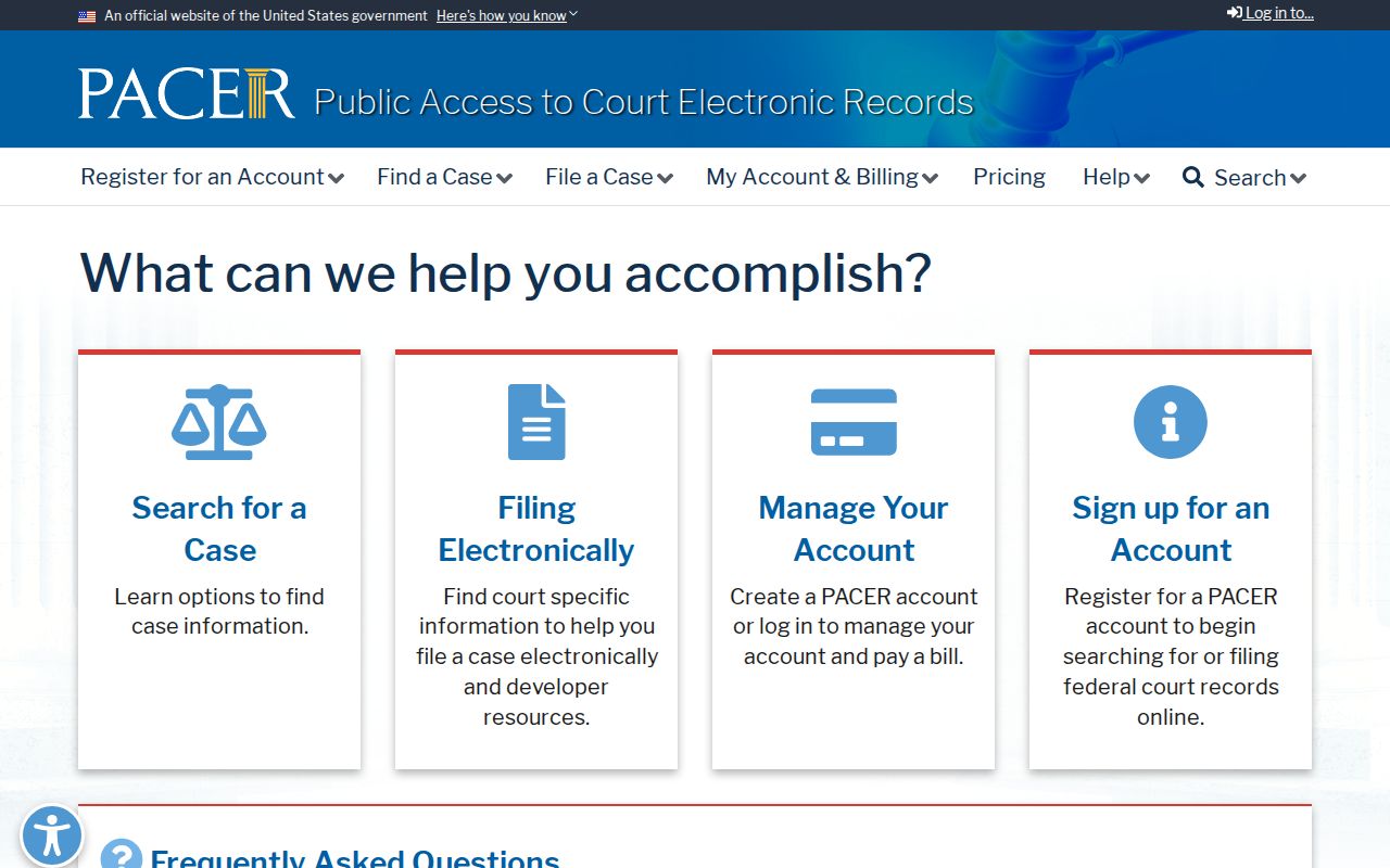 Federal PACER access for criminal court cases involving Rock County