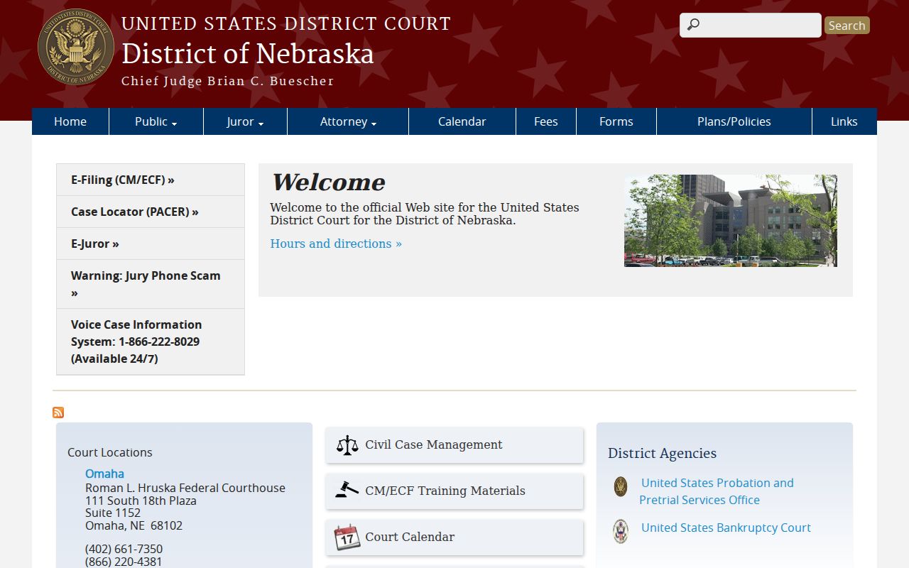 United States District Court federal records for Rock County
